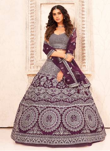 For A Designer Look,Grab These Lehenga Choli in Fine Colored.These Lehenga And Blouse Are Fabricated On Soft Net Pair With Soft Net Dupatta.Its Beautified With Heavy Designer Embroidery Work.