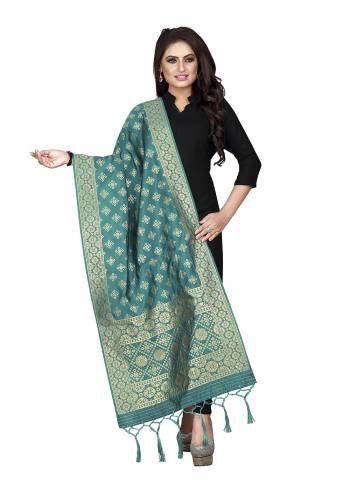 Grab These Beautiful Colored Dupatta.These Dupatta is Fabricated On Banarasi Silk.Its Beautified With Wevon Jacquard Designer.