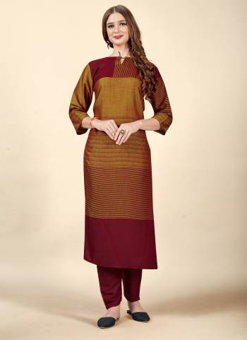 Grab These Beautiful Looking Readymade Kurti With Bottom.These Dress is Fabricated On Cotton Rayon Top And Bottom.Its Beautified With Wevon Designer.