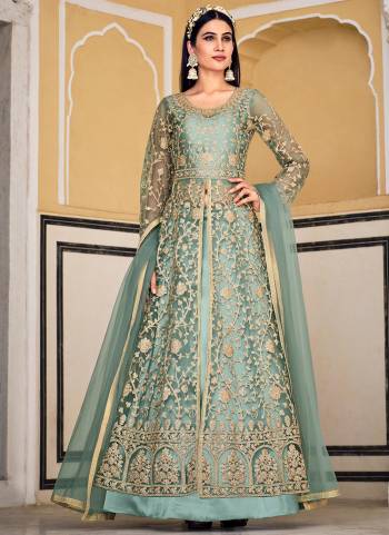 Grab These Suit in Fine Colored Pair With Bottom And Dupatta.These Top And Dupatta Are Fabricated On Butterfly Net Pair With Satin Bottom.Its Beautified With Heavy Designer Coding Embroidery,Stone Work.