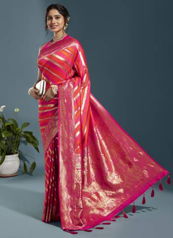 Grab These Party Wear Saree in Fine Colored.These Saree And Blouse is Fabricated On Satin Silk.Its Beautified With Wevon Laheriya Designer Work.