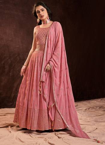 Attrective These Readymade Gown With Dupatta in Fine Colored.These Gown Are Georgette Fabricated On Georgette Dupatta.Its Beautified With Heavy Designer Sequance Embroidery Work.