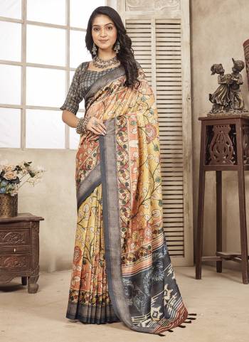 Grab These Saree in Fine Colored Pair With Blouse.These Saree and Blouse Are Fabricated On Diya Silk.Its Beautified With Designer Digital Printed.