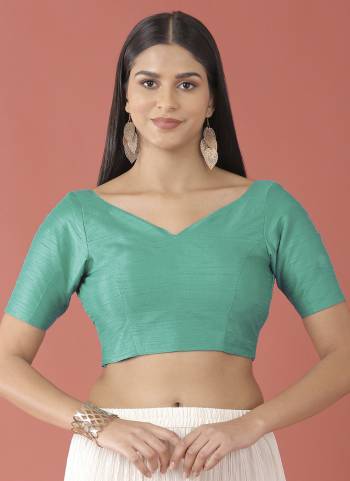 Grab These Beautiful Colored Readymade Blouse.Its Fabricated On Silk With Dyed Base.Buy Now.