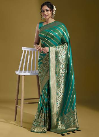 Grab These Fastival Wear Saree in Fine Colored.These Saree And Blouse is Fabricated On Satin Silk.Its Beautified With Wevon Banarasi Designer Work.