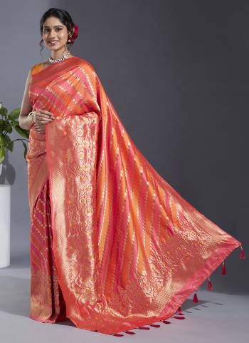 Grab These Fastival Wear Saree in Fine Colored.These Saree And Blouse is Fabricated On Satin Silk.Its Beautified With Wevon Banarasi Designer Work.