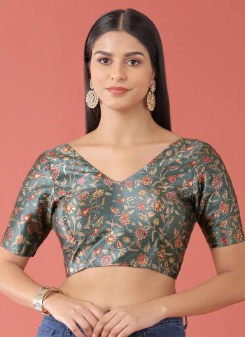 Grab These Beautiful Colored Readymade Blouse.Its Fabricated On Art Silk With Printed Base.Buy Now.