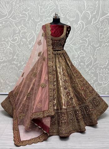 For A Fancy Designer Look,Grab These Lehenga Choli With Dupatta in Fine Colored.These Lehenga And Choli Are Velvet And Dupatta Are Fabricated On Soft Net Pair.Its Beautified With Designer Fancy Multy Thread,Dori Embroidery,Diamond Work.