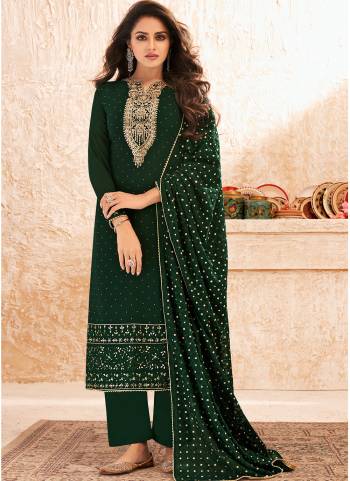 Attrective Looking These Plazzo Suit in Fine Colored Pair With Bottom And Dupatta.These Top And Dupatta Are Fabricated On Georgette Pair With Dull Santoon Botton And Inner.Its Beautified With Heavy Designer Embroidery Work.