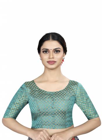 Grab These Beautiful Colored Readymade Blouse.Its Fabricated On Banarasi Silk Come With Jacquard Weaving Designer.Buy Now.