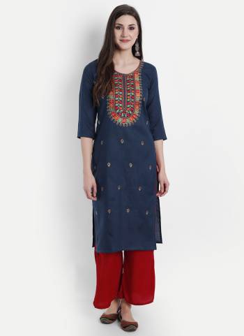 Attrective Looking These Beautiful Looking Readymade Kurti.These Kurti is Fabricated On Ruby Cotton.Its Beautified With Designer Thread Embroidery Work.