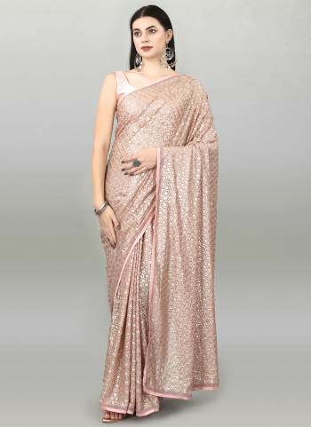 Garb These Fancy Saree in Fine Colored.These Saree Are Georgette And Blouse is Mono Banglori Fabricated.Its Beautified With Designer Sequance Embroidery Work.