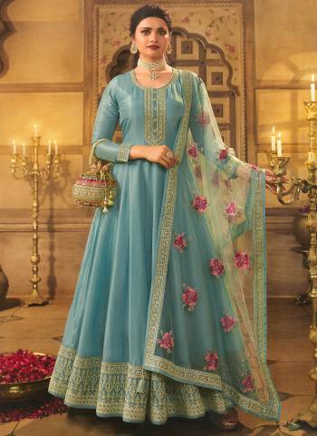 Attrective These Designer Anarkali Suit in Fine Colored Pair With Bottom And Dupatta.These Top Are Dola Silk And Dupatta Are Fabricated On Net Pair With Santoon Bottom.Its Beautified With Santoon Inner.Its Beautified With Heavy Designer Multy,Sequance Embroidery Work.