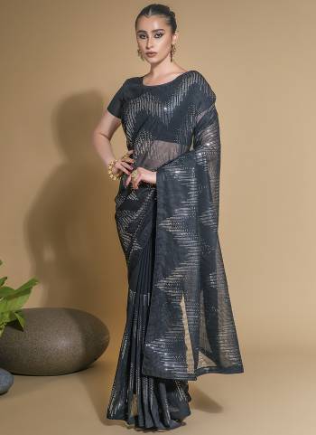 Attrective Look These Saree in Fine Colored.These Saree Are Georgette And Blouse is Satin Banglori Fabricated.Its Beautified With Designer Sequance Embroidery Work.