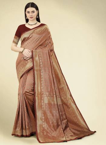 Garb These Party Wear Saree in Fine Colored.These Saree And Blouse is Banarasi Silk Fabricated.Its Beautified With Wevon Designer.