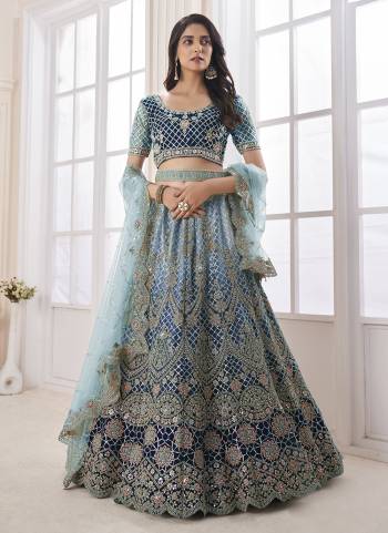 For A Designer Look,Grab These Lehenga Choli in Fine Colored.These Lehenga And Choli Are Fabricated On Soft Net Pair With Soft Net Dupatta.Its Beautified With Heavy Designer Embroidery,Stone Work.