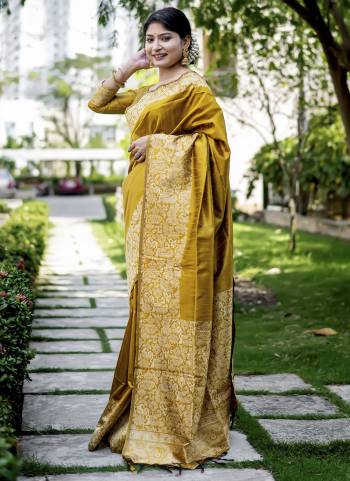 Attrective These Party Wear Saree in Fine Colored.These Saree And Blouse is Fabricated On Handloom Raw Silk.Its Beautified With Weavon Rich Pallu Designer.