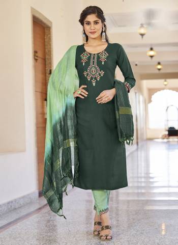 Grab These Beautiful Looking Readymade Suits With Dupatta.These Suit is Fabricated On Top Are Viscose And Bottom Are Rayon And Fancy Fabric Dupatta .Its Beautified With Wevon Dobby Designer With Embroidery Work.