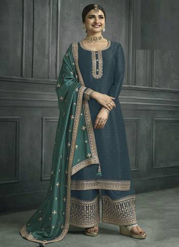 Attrective These Designer Plazzo Suit in Fine Colored Pair With Bottom And Dupatta.These Top And Dupatta Are Fabricated On Silk Georgette Pair With Silk Georgette Bottom.Its Beautified With Santoon Inner.Its Beautified With Heavy Designer Embroidery Work.