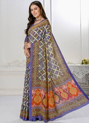 Garb These Designer Party Wear Saree in Fine Colored.These Saree And Blouse is Fabricated On Fancy Natural Silk Pair.Its Beautified With Wevon Jari With Digital Printed.