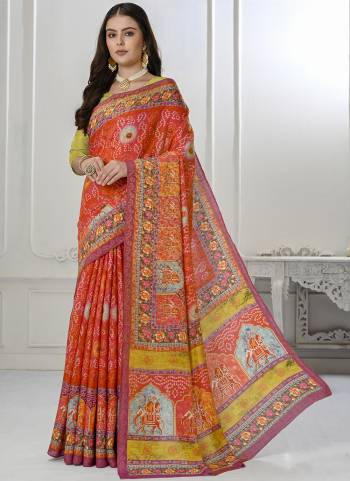 Garb These Designer Party Wear Saree in Fine Colored.These Saree And Blouse is Fabricated On Fancy Natural Silk Pair.Its Beautified With Wevon Jari With Digital Printed.