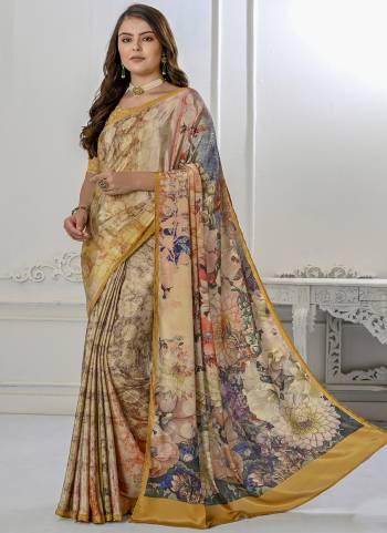 Garb These Designer Party Wear Saree in Fine Colored.These Saree And Blouse is Fabricated On Crepe Silk Pair.Its Beautified With Designer Digital Printed.