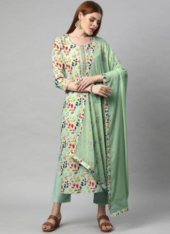 Grab This Readymade Suits In Fine Color Top And Bottom Are Rayon And Dupatta Are Georgette Fabricated Beautified With Printed Designer. It Is Light In Weight And Easy To Carry All Day Long. 