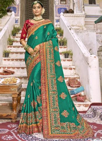 Attrective These Heavy Designer Saree in Fine Colored.These Saree Are Barfi And Blouse is Fabricated On Art Silk Pair.Its Beautified With Blooming Color,Heavy Embroidery,Diamond Work.