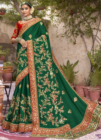 Attrective These Heavy Designer Saree in Fine Colored.These Saree Are Barfi And Blouse is Fabricated On Art Silk Pair.Its Beautified With Blooming Color,Heavy Embroidery,Diamond Work.