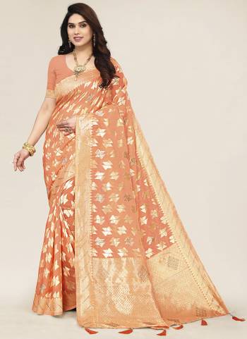 Looking These Party Wear Saree in Fine Colored.These Saree And Blouse is Fabricated On Cotton.Its Beautified With Weavon Designer.