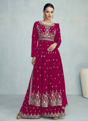 Attrective These Plazzo Suit in Fine Colored Pair With Bottom And Dupatta.These Top And Dupatta Are Fabricated On Faux Georgette Pair With Faux Georgette Bottom.Its Beautified With Santoon Inner.Its Beautified With Heavy Designer Embroidery Work.