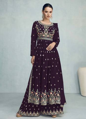 Attrective These Plazzo Suit in Fine Colored Pair With Bottom And Dupatta.These Top And Dupatta Are Fabricated On Faux Georgette Pair With Faux Georgette Bottom.Its Beautified With Santoon Inner.Its Beautified With Heavy Designer Embroidery Work.