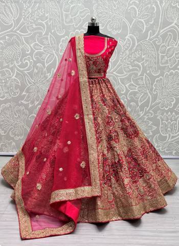 For A Fancy Heavy Designer Look,Grab These Lehenga Choli With Dupatta in Fine Colored.These Lehenga And Choli Are Silk And Dupatta Are Fabricated On Soft Net Pair.Its Beautified With Designer Fancy Multy Thread, Sequance,Dori Embroidery,Diamond Work.