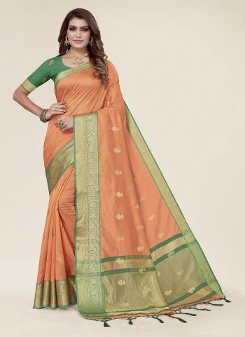 Garb These Party Wear Saree in Fine Colored.These Saree And Blouse is Fabricated On Organza.Its Beautified With Weavon Designer.