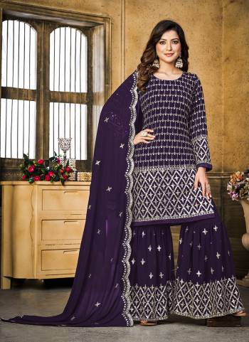 Grab These Designer Suit in Fine Colored Pair With Bottom And Dupatta.These Top And Dupatta Are Fabricated On Faux Georgette Pair With Faux Georgette Bottom.Its Beautified With Santoon Inner.Its Beautified With Heavy Designer Sequance Embroidery Work.