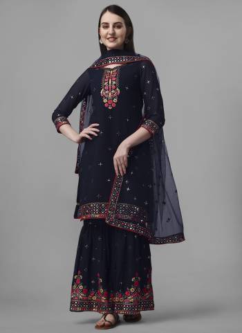 Garb These Salwar Suit in Fine Colored Pair With Bottom And Dupatta.These Top Are Faux Georgette And Bottom Are Fabricated On Faux Georgette Pair With Soft Net Dupatta.Its Beautified With Santoon Inner.Its Beautified With Heavy Designer Embroidery Work.