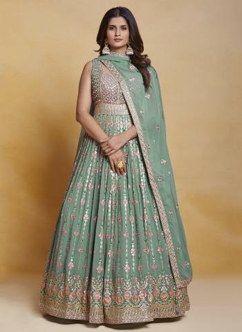 Attrective These Readymade Gown With Dupatta in Fine Colored.These Gown Are Georgette Fabricated On Georgette Dupatta.Its Beautified With Heavy Designer Thread,Mirror,Sequance Embroidery Work.