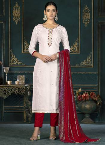 Grab These Suit in Fine Colored Pair With Bottom And Dupatta.These Top Are Cambric Cotton And Dupatta Are Fabricated On Soft Banarasi Pair With Cotton Bottom.Its Beautified With Wevon Designer With Embroidery Work.