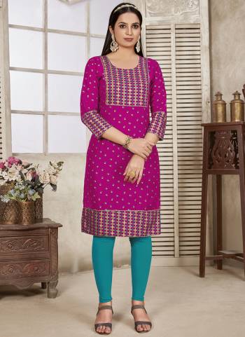 Grab These Beautiful Looking Readymade Long Kurti.These Kurti is Fabricated On Rayon.Its Beautified With Designer Foil Printed.