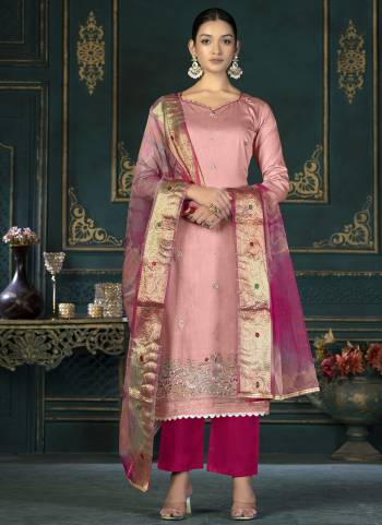 Attrective These Suit in Fine Colored Pair With Bottom And Dupatta.These Top Are Jam Cotton And Dupatta Are Fabricated On Organza Pair With Cotton Bottom.Its Beautified With Santoon Inner.Its Beautified With Designer Embroidery Work.