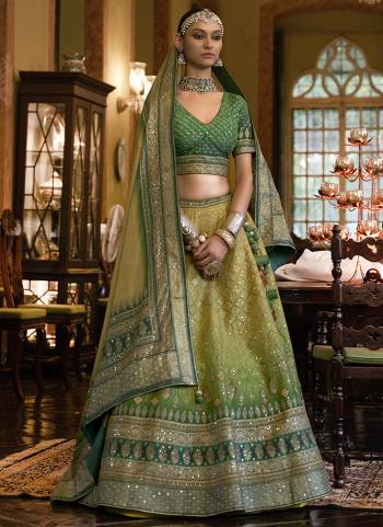 For A Fancy Designer Look,Grab These Lehenga Choli With Dupatta in Fine Colored.These Lehenga And Choli Are Rajwadi Silk And Dupatta Are Fabricated On Rajwadi Silk Pair.Its Beautified With Designer Printed With Mirror Embroidery Work.