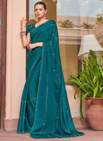 Garb These Designer Saree in Fine Colored.These Saree Are Satin Chiffon And Blouse is Fabricated On Satin Chiffon Pair.Its Beautified With Heavy Swarovski Work.