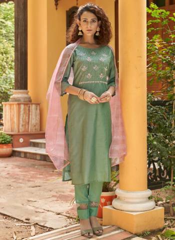 Grab These Beautiful Looking Readymade Suits.These Top And Bottom is Fabricated On Chinon And Dupatta Are Art Silk.Its Beautified With Designer Hand Work.