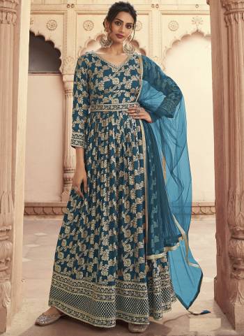 Attrective These Designer Anarkali Suit in Fine Colored Pair With Bottom And Dupatta.These Top Are Dola Silk And Dupatta Are Fabricated On Net Pair With Santoon Bottom.Its Beautified With Santoon Inner.Its Beautified With Heavy Wevon Jacquard Designer With Embroidery Work.