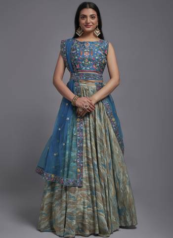 Grab These Beautiful Colored Lehenga Choli.These Lehenga Are Viscose and Dupatta Are Fabricated On Net Pair With Art Silk Blouse.Its Beautified With Heavy Thread,Sequance Embroidery Work.