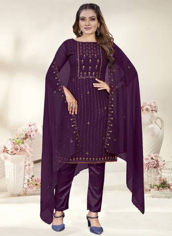 Grab These Suit in Fine Colored Pair With Bottom And Dupatta.These Top Are Georgette And Dupatta Are Fabricated On Georgette Pair With Santoon Bottom.Its Beautified With Designer Embroidery Work.