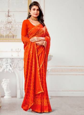 Attrective These Printed Designer Saree in Fine Colored.These Saree Are Renial And Blouse is Fabricated On Renial Pair.