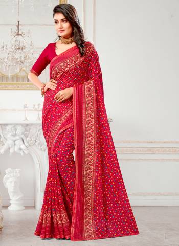 Attrective These Printed Designer Saree in Fine Colored.These Saree Are Renial And Blouse is Fabricated On Renial Pair.