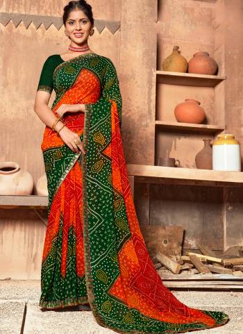 Attrective These Printed Designer Saree in Fine Colored.These Saree Are Georgette And Blouse is Fabricated On Georgette Pair.