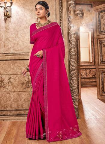 Attrective Saree in Fine Colored.These Saree Are Vichitra Silk And Blouse is Fabricated On Vichitra Silk Pair.